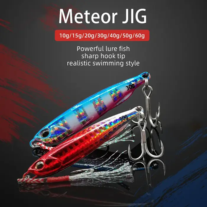 2021 Japen métal moulé gabarit cuillère 10/15/20/30/40/50g rivage coulée gabarits poisson bar de mer