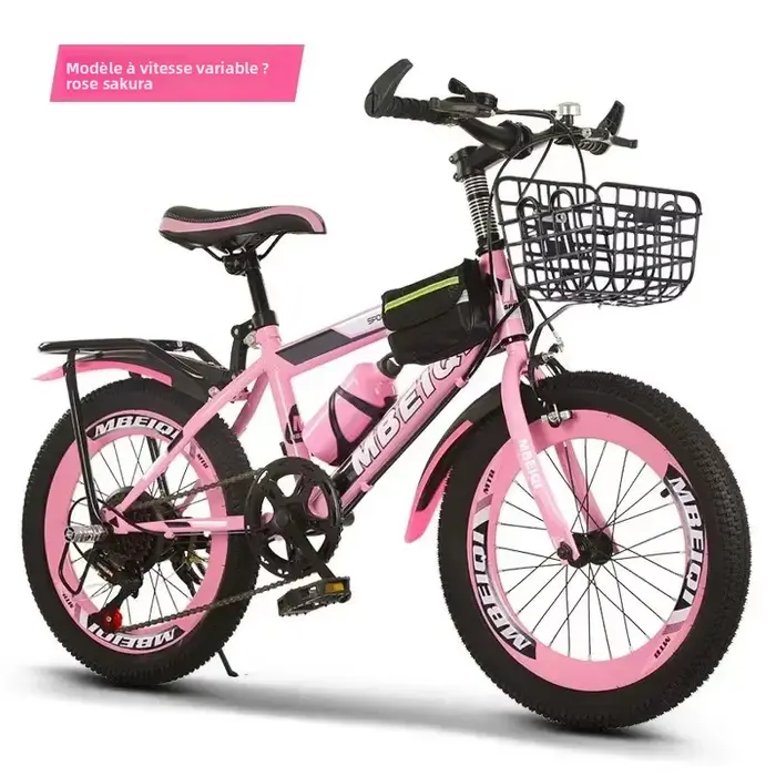 Vélo de montagne route pour enfants et adultes cadre robuste taille 18 24 pouces vitesse simple variable déplacement plein air occasionnels