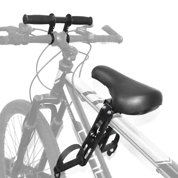 Siège avant pour vélo de montagne enfant 2 3 4 5 ans confortable et sécuritaire pour randonnées et escapades familiales