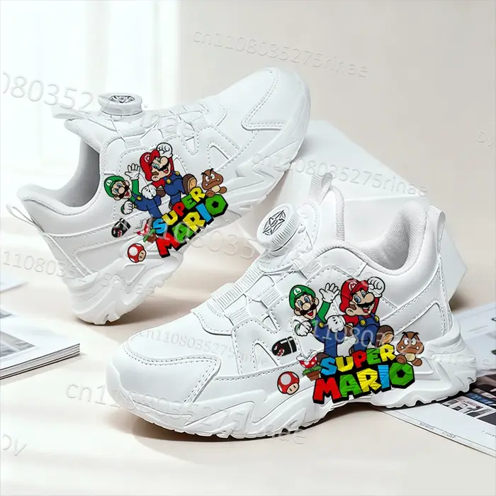 Chaussures pour enfants Mario 2026, best-seller, en cuir véritable, confortables, tendance, respiran