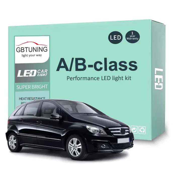 Kit d'ampoules intérieures LED pour Mercedes Benz classe A B W168 W169 W176 W245 W246, dôme de lectu