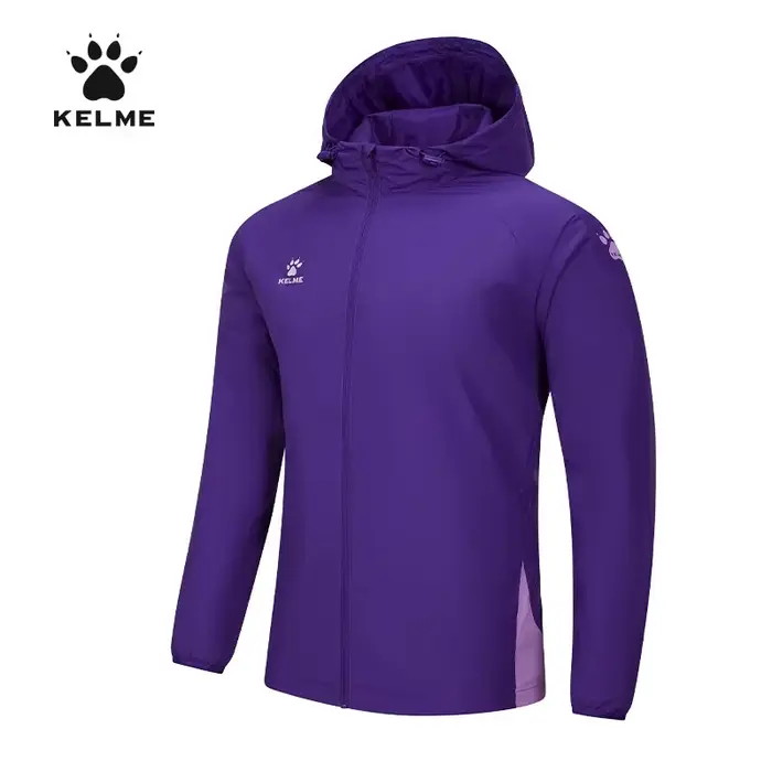 Veste de sport Kelme coupe-vent imperméable pour homme et femme - Football, course et plein air