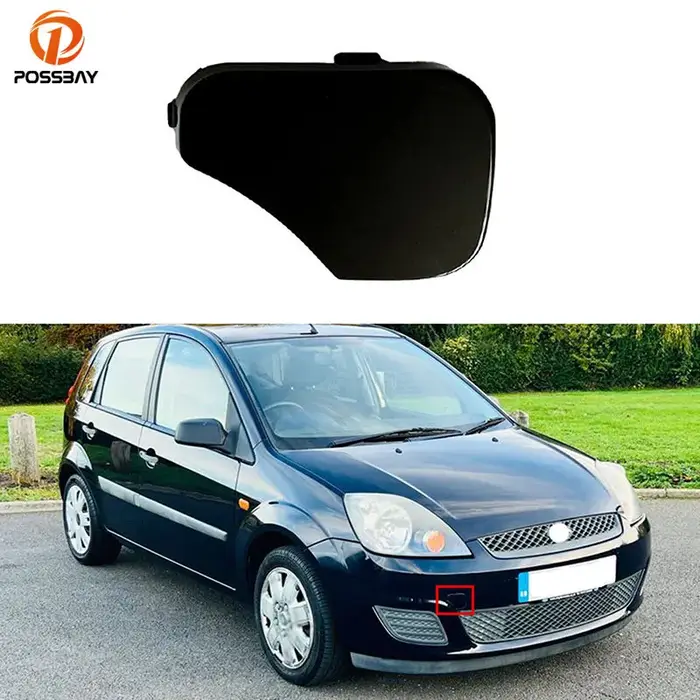 Couvercle de crochet d'oeil de remorquage de calandre de pare-chocs avant de voiture pour Ford Fiest
