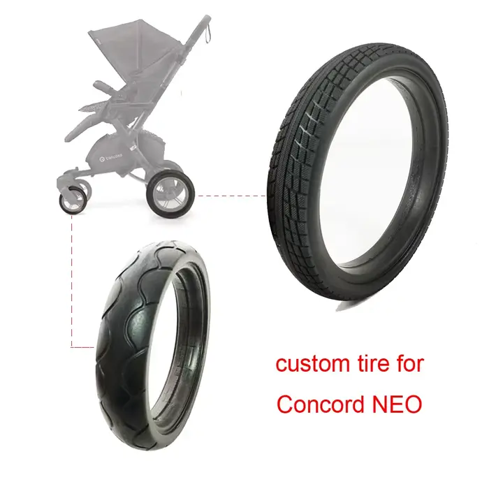 Pneu personnalisé pour roue avant ou arrière Concord Neo, couverture de pneu Tubeless en PU avec ban