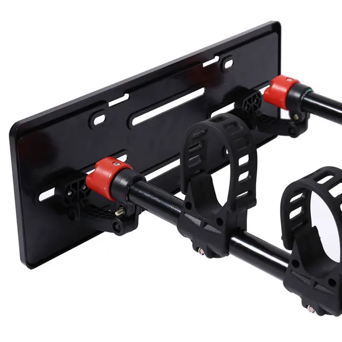 Support de plaque d'immatriculation auxiliaire accessoire universel pour porte-vélo arrière de véhicule léger professionnel assemblage simple installation facile sécurité道路交通安全辅助车牌支架后车架自行车装载必备配件安装简便轻松安全