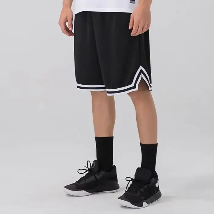 Short de Basket Homme Séchage Rapide - Maille Respirante pour Fitness et Course Style Américain