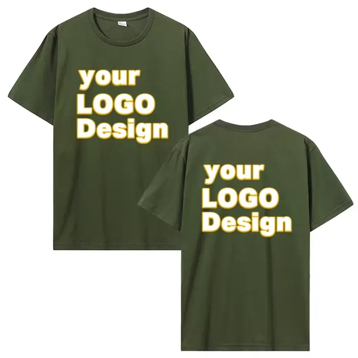 T-shirt personnalisé personnalisé votre propre Logo texte T-shirt homme cadeaux personnalisés T-shir