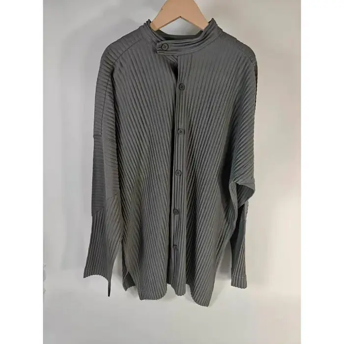 Chemisier plissé Miyake à manches longues, Nouvelle collection Printemps-Été 2026, Haut ample aminci