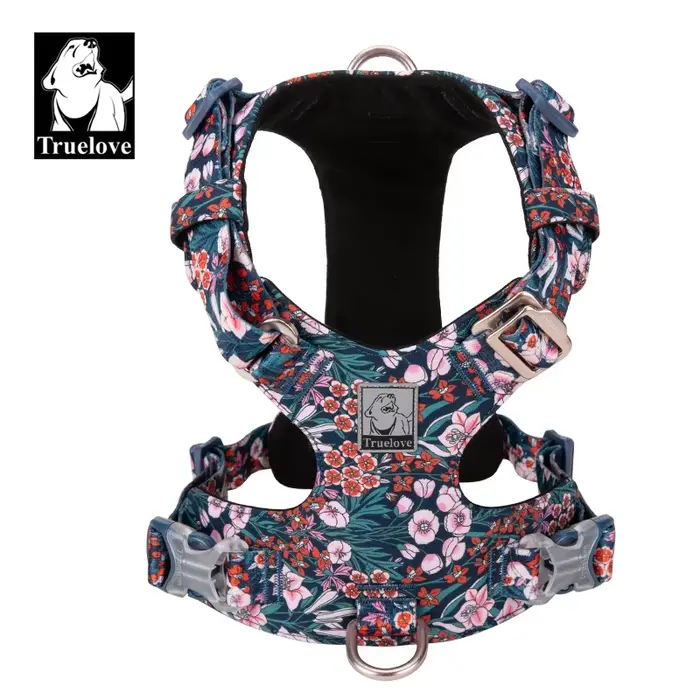Truelove harnais pour chien nouveau harnais de conception de mode pour petit grand chien coton Flora