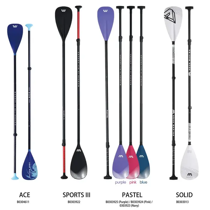 Pagaie SUP AquaMarina alliage aluminium fibre verre double usage kayak bateau pneumatique