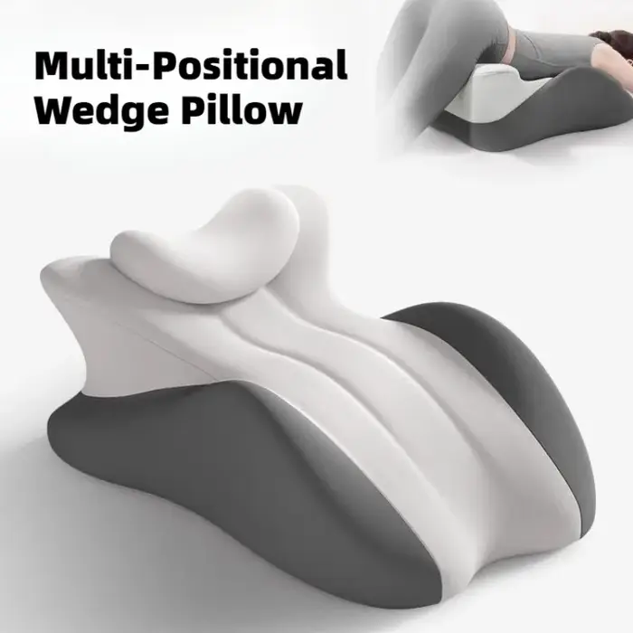 Oreiller compensé multi-positions en mousse à mémoire de forme, oreiller sujet ergonomique avec hous