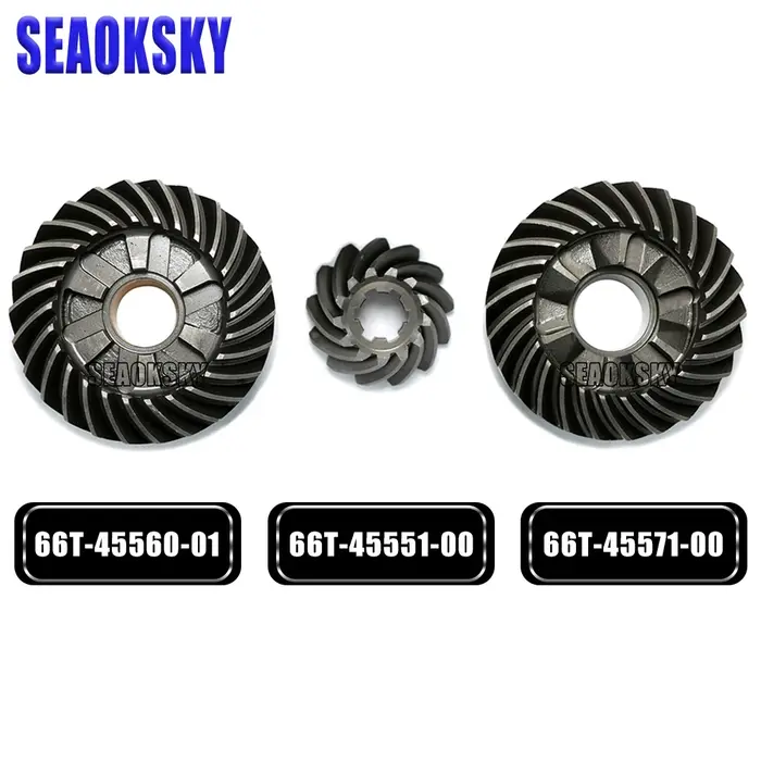 Kit d'engrenages pour hors-bord Yamaha 2 temps 40HP 66T-45560-01 66T-45571-00 66T-45551-00