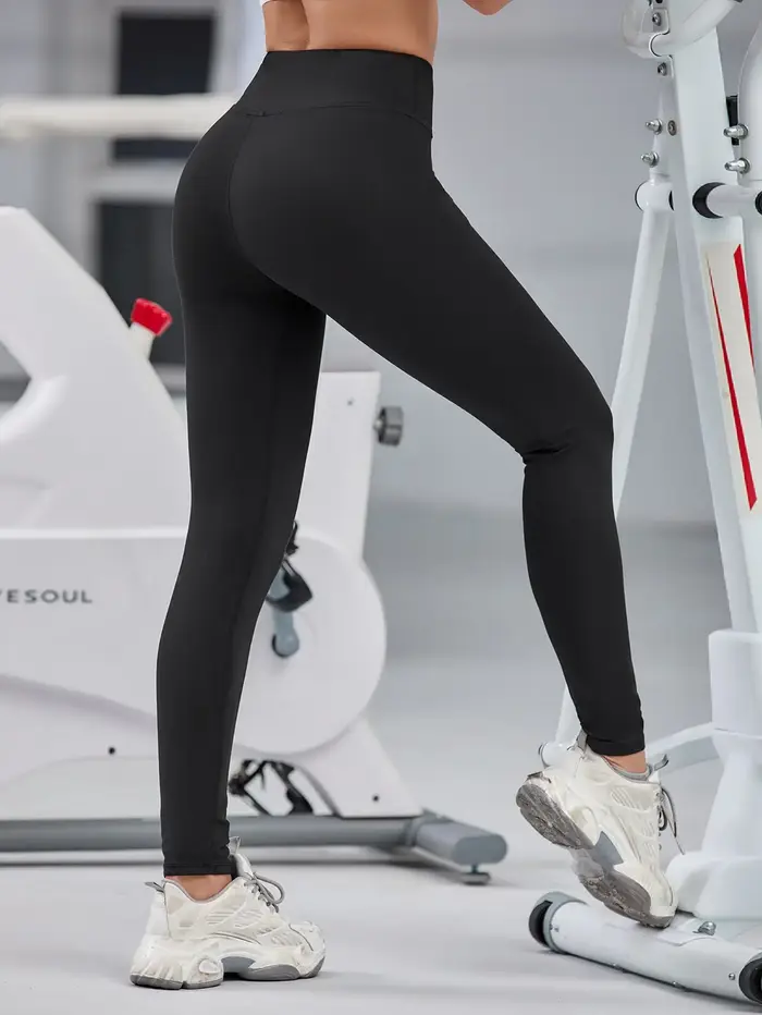 Leggings fitness femme taille haute push-up pour running, yoga et gym, sensation nude