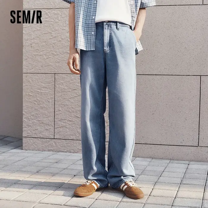 Jean Homme Semir 2026 – Coupe Droite Délavée, Style Urbain Décontracté, Confort Quotidien, Tendance 