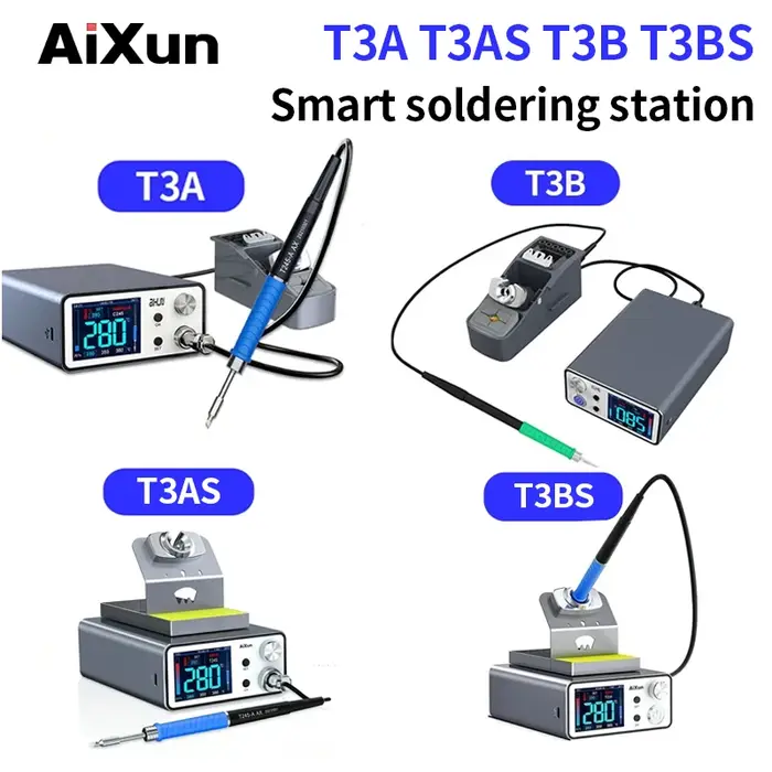 AIXUN T3A T3B Station de soudage intelligente soudage T115/T210/T245 /T12 Station de reprise T3AS T3