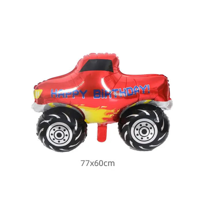 1 pièces grand monstre camion ballon voiture thème anniversaire feuille Ballons camion à benne bascu