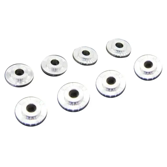 Vis à tête plate et ronde pour parapluie fraisé, 8 pièces, rondelle à rainure conique Concave pour p