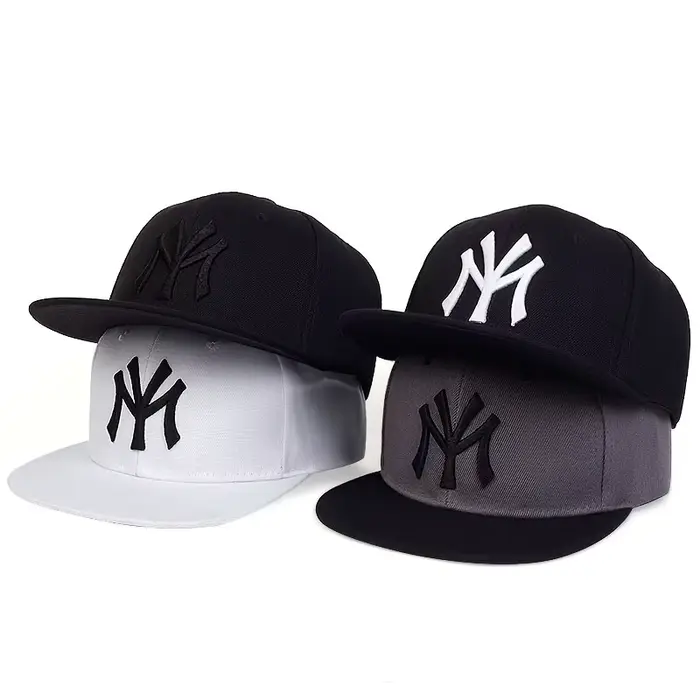 Chapeaux hip-hop brodés de lettres unisexes, casquettes de baseball décontractées réglables, chapeau
