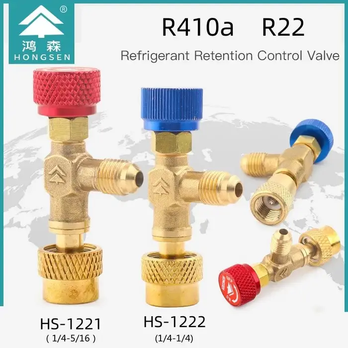 R410a R22 outil de réfrigération climatisation soupape de sécurité adaptateur raccord 1/4 "5/16" pou