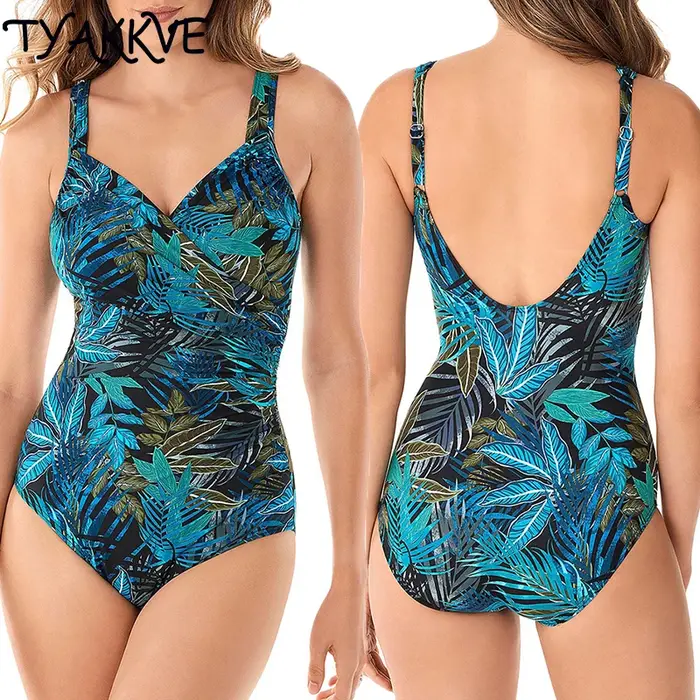 Maillot de bain une pièce grande taille 2024 - Contrôle du ventre sexy pour plage et piscine