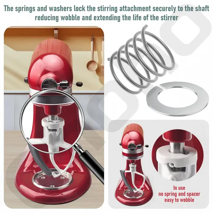 Ressort et rondelle pour centre commercial KitchenAid, protection et extension de la durée de vie, i
