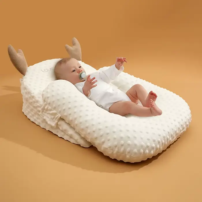Coussin de couchage anti-débordement pour bébé, dispositif d'alimentation couché pour nouveau-né, or