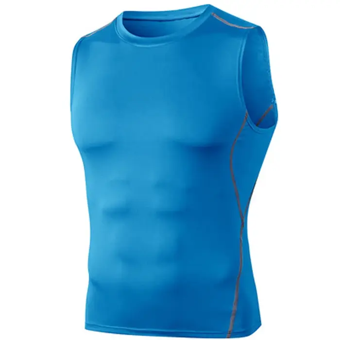 T-shirt de course à séchage rapide pour homme, maillot de compression en fibre, chemise d'entraîneme