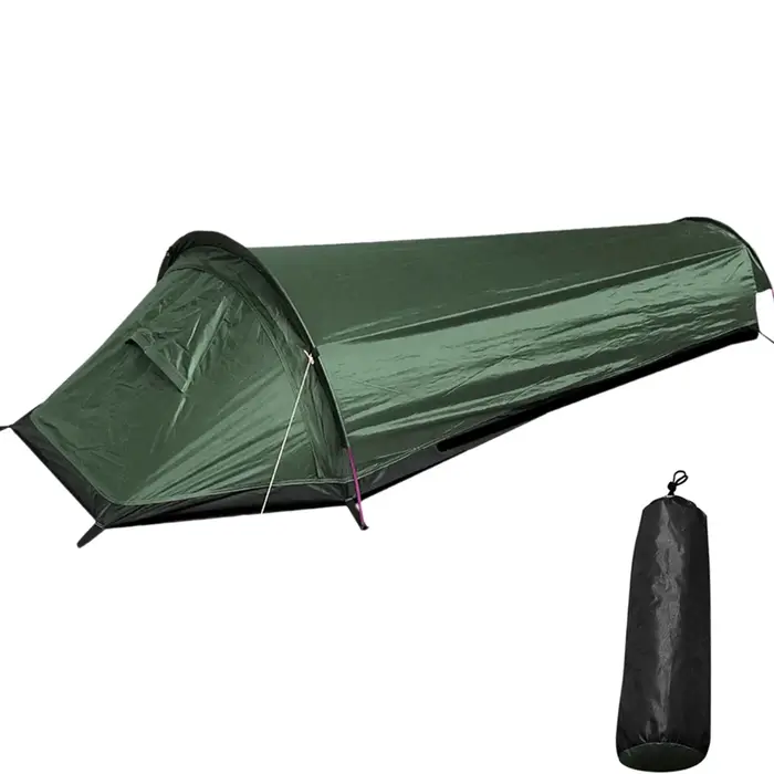 Tente de randonnée en plein air, sac de couchage de camping, imperméable, légère, simple, hypothèque