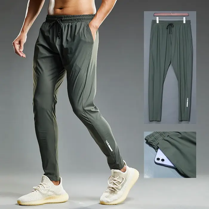 Été élastique hommes course Sport pantalon Jogging pantalons de survêtement décontracté en plein air