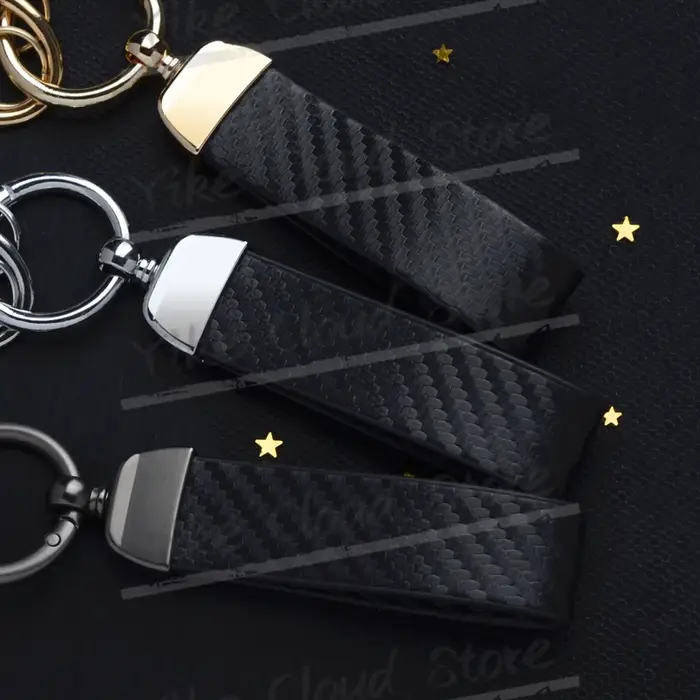 Porte-clés en cuir texturé en Fiber de carbone, imprimé Ultra HD pour vélo tout-terrain TREK, accessoires de moto