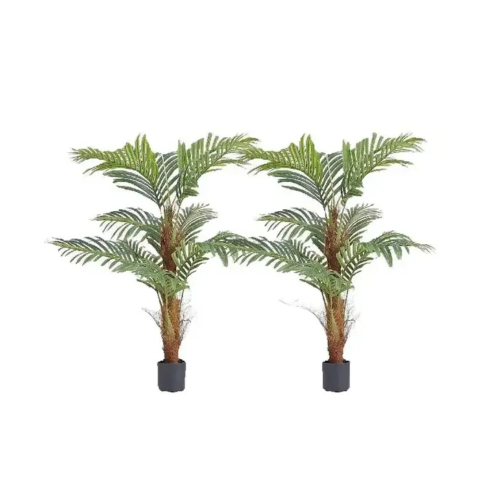 SucceBuy palmier artificiel 4/5/6 pieds fausse plante matériau PE sécurisé et Protection d'inclinais