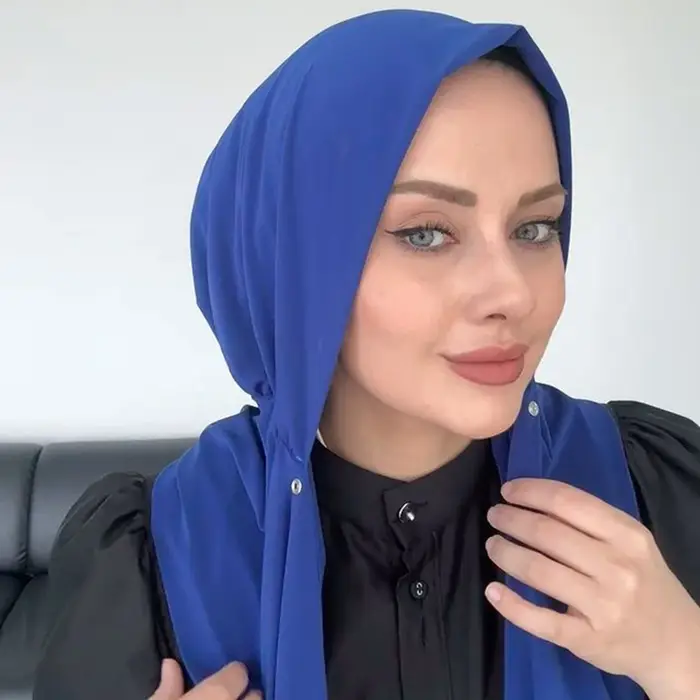 Prêt à porter fermeture Hijab instantané pour les femmes musulmanes couverture complète bandeau écha