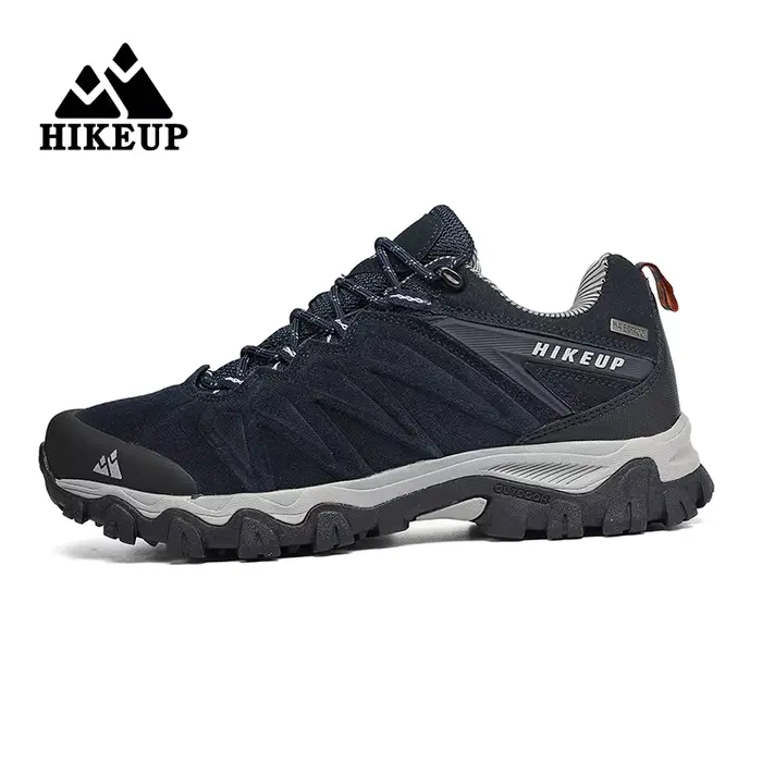 HIKEUP-Chaussures d'extérieur respirantes et anti-éclaboussures pour hommes, chaussures de randonnée