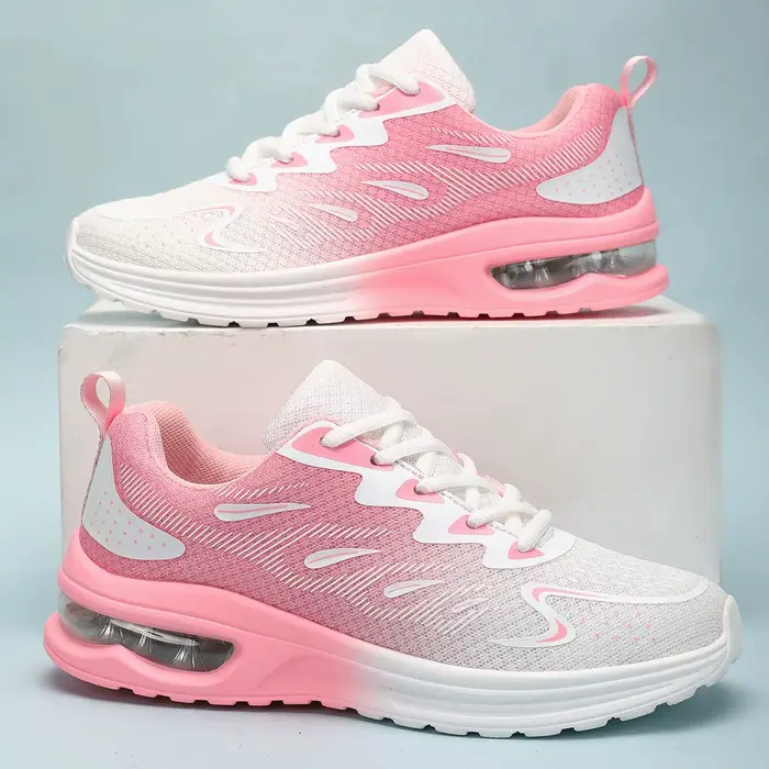 Encounaker-Chaussures de marche en maille à coussin d'air pour femmes, chaussures de sport respirant