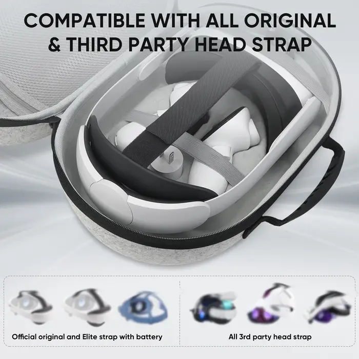Elite Strap – sac de rangement pour casque Meta Quest 3S VR, mallette de transport Portable, toutes 