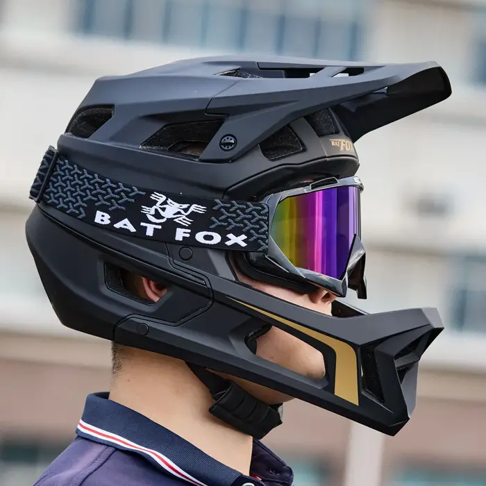 BATFOX-Casque intégral pour VTT DH, casque de vélo de descente, casque de vélo de montagne, casque d