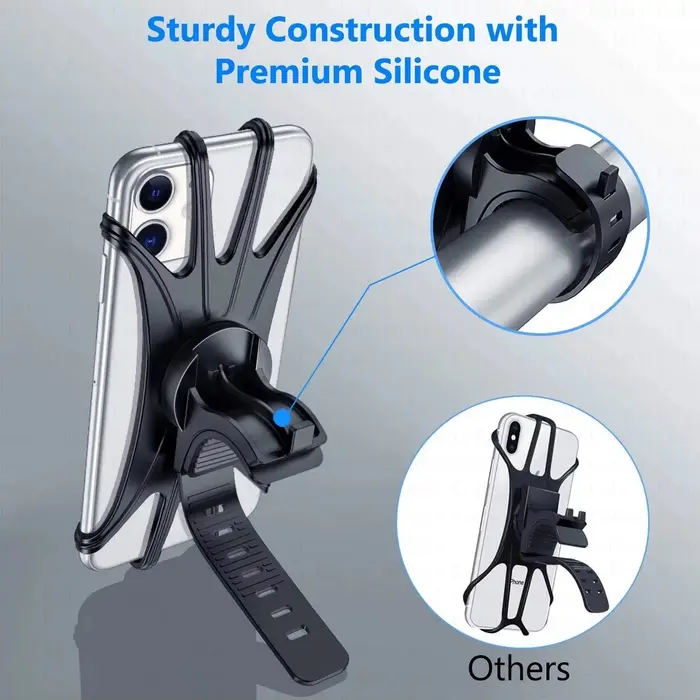 Support de téléphone portable pour vélo moto universel compatible iPhone Samsung Xiaomi pour randonnées et voyages en plein air