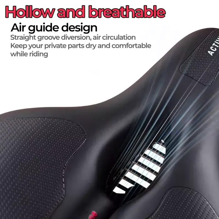 Siège de vélo de montagne à double absorption des chocs pour femmes et hommes confortable et doux accessoire universel pour vélo sorties et voyages