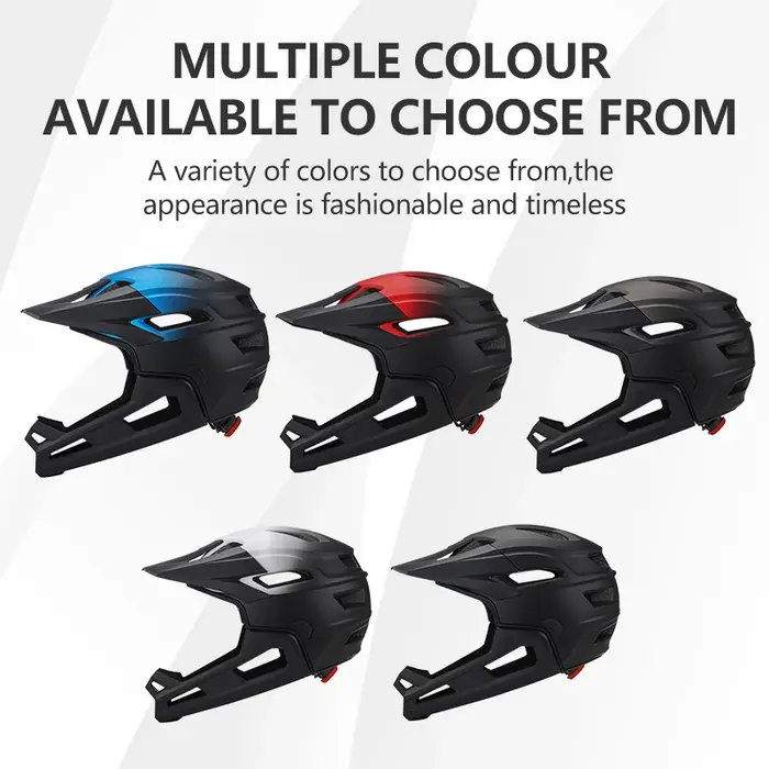 Eastinear's nouveau casque de vélo de montagne adulte intégral détachable une pièce moto équitation 