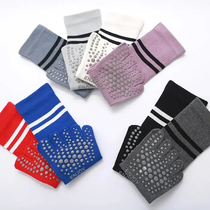 Chaussettes Yoga Cinq Doigts Pilates Fitness Danse Anti-Dérapantes Femmes Occasions Spéciales Activités Intérieures