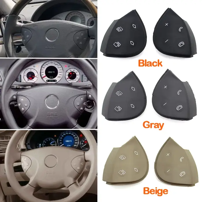Kit de réparation de clés de bouton de volant multifonction de voiture, pour Mercedes Benz classe E 