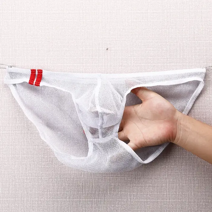 Sous-vêtements pour hommes, caleçons ultra fins, taille basse, en maille respirante