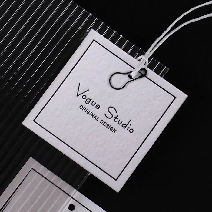 Étiquettes volantes personnalisées, impression sur tissu, carte en coton gaufré, personnalisation de