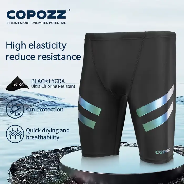 Maillot de bain peau requin hydrofuge Homme COPOZZ - Slip course courte longueur - Maillots bain L-4XL été