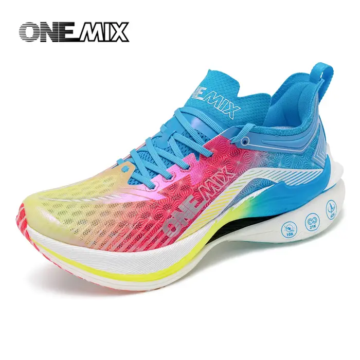 ONEMIX Trail Racing chaussures de course coussin respirant maille Stable portable en plein air plaqu