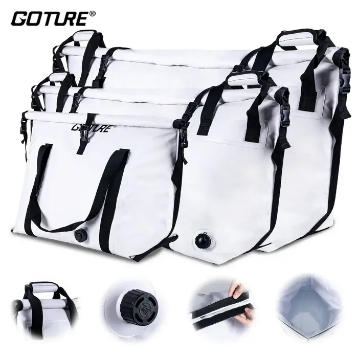Goture-Sac isotherme pour la pêche en bateau, sac de congélation marin étanche, sac de transport de 