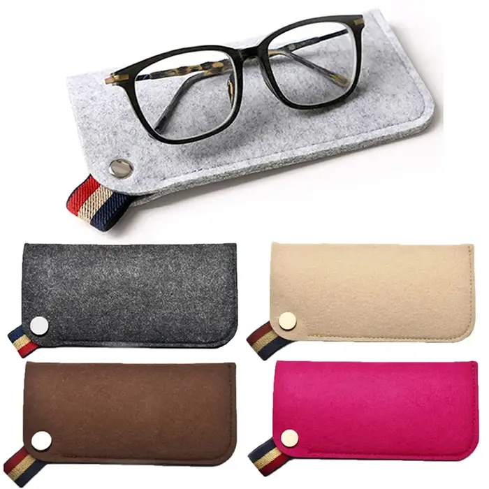 Sac Portable en feutre de laine pour lunettes de lecture, pochette pour lunettes de soleil pour étud