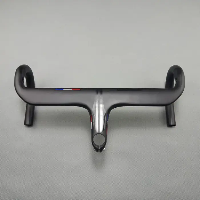 Guidon intégré guidon en carbone vélo de route avec tige Tmaex guidon de vélo de cyclisme guidon de 