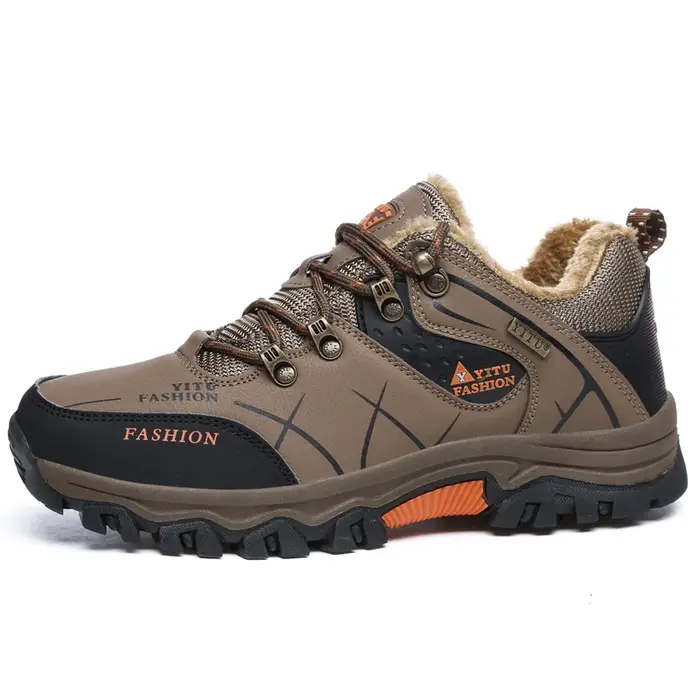 Chaussures randonnée homme daim cuir antidérapantes - Trekking montagne escalade baskets respirantes outdoor