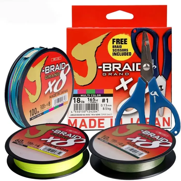 Original X8 tressé DAIWAJ-BRAID GRAND 8 supports ligne de pêche japon Monofilament PE gratuit tresse